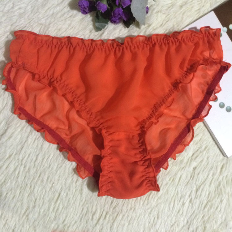 Panties Sexy Translucent Silk Ladies Triangle