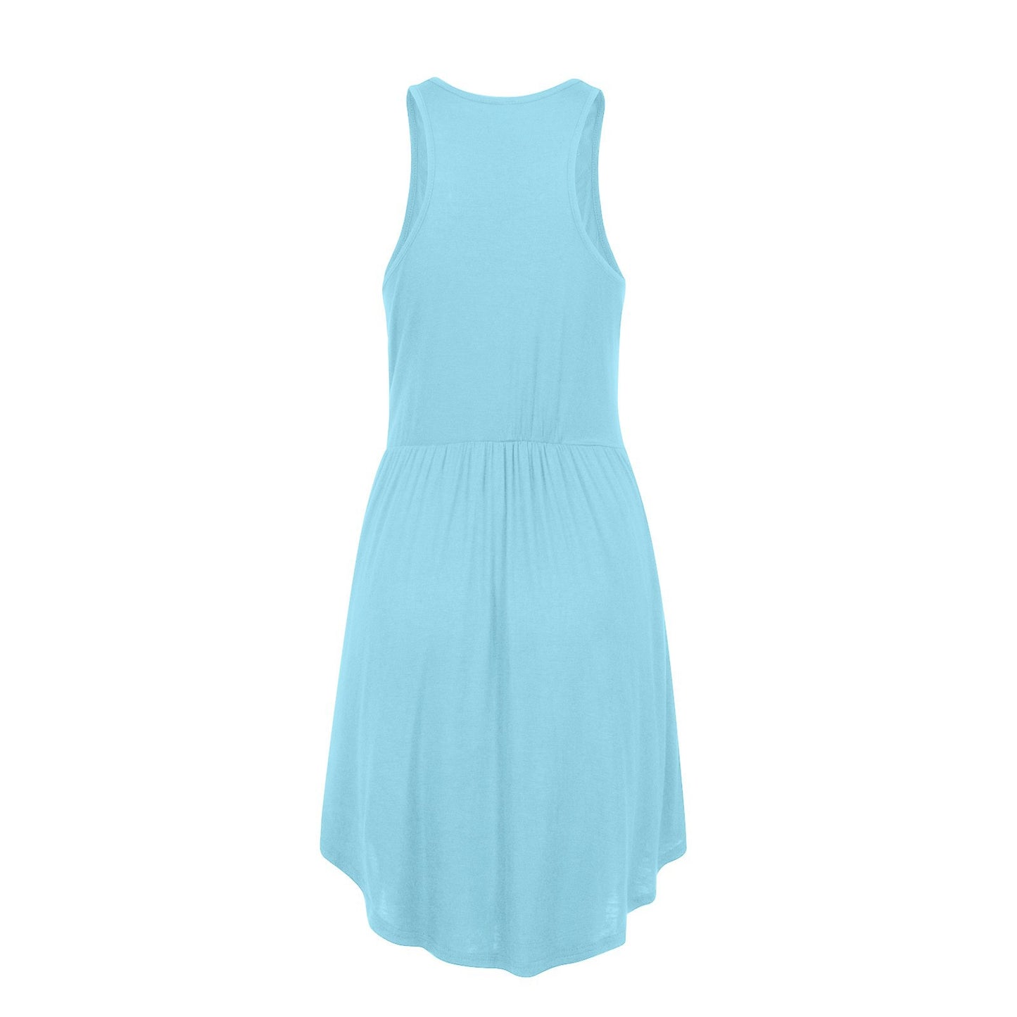 V-neck Knitted High Waisted Vest Dress