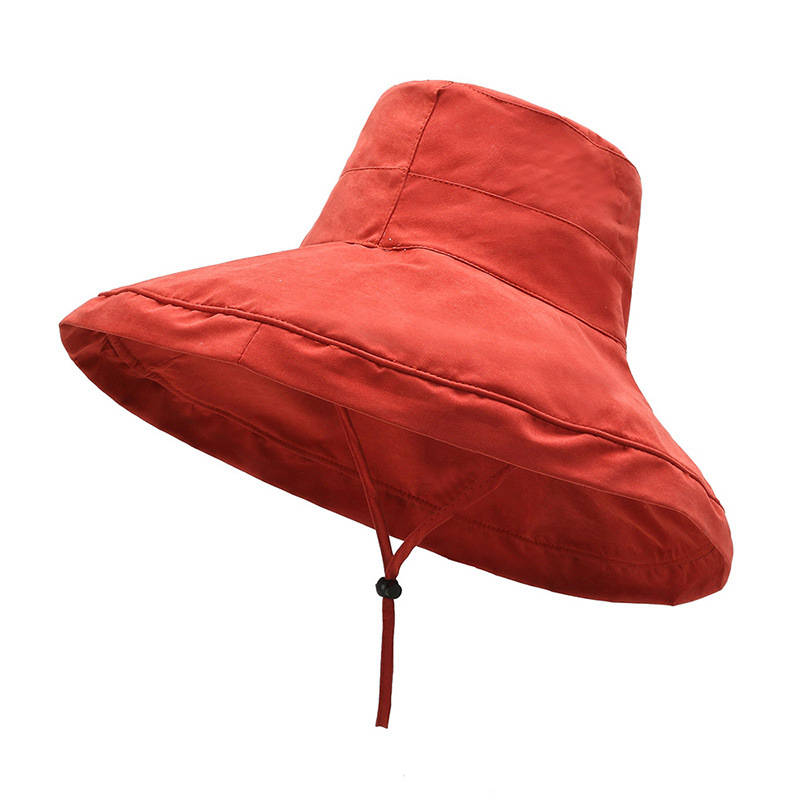 Women's Oversized Brim Shade New Peach Skin Bucket Hat