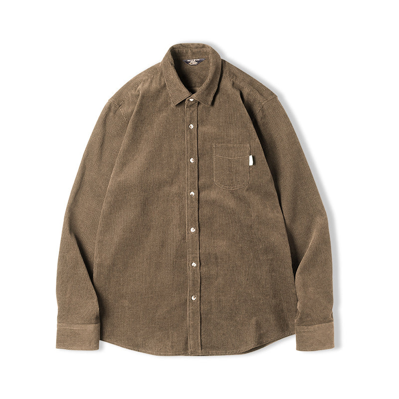 Men's Fashionable Personality Inner Layer Corduroy Inch Coat