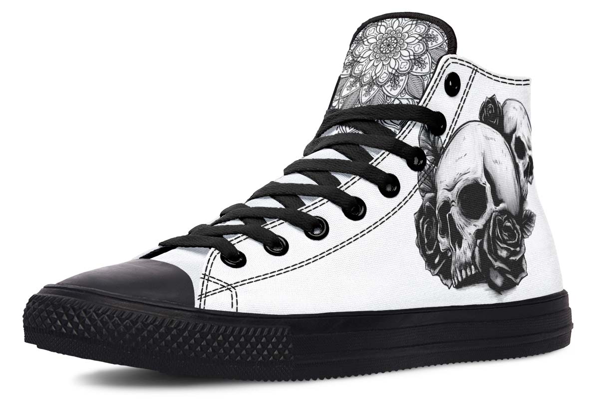 Printed Couple High-top Canvas Shoes