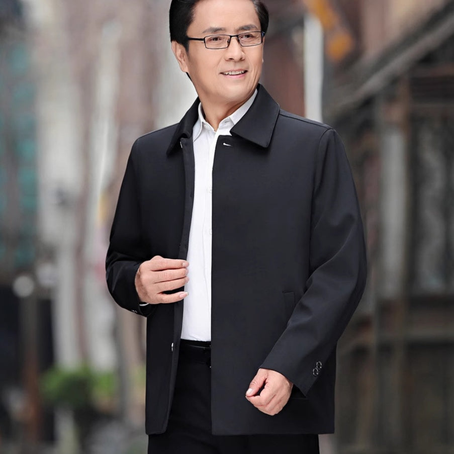 AutumnWinter Cotton-Padded Thickened Casual Jacket For Middle-Aged Men