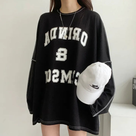 Design Sense Syning Fortykning Plus Size Top Koreansk Stil Fleeceforet Sweater