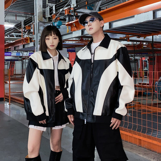 Men's Oversize American Plus Size Locomotive Style Coat