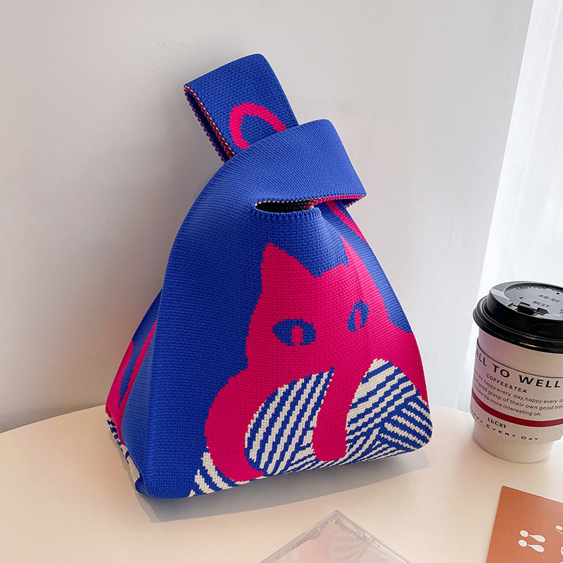 Fashion Outgoing Handbag Korean Woven Tote Bag