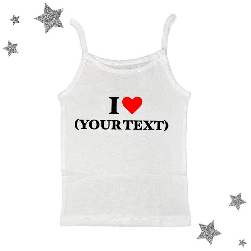 Letter Street Trendy Short Slim-fit Short Sleeve