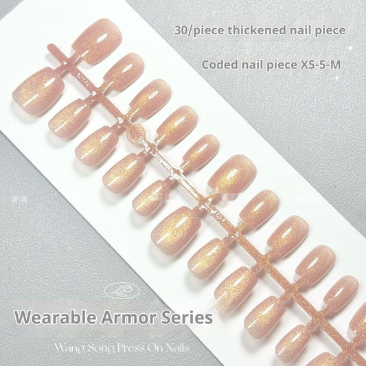 Yellow Peach Sauce Micro Glass Bead Pure Want To Wear Armor
