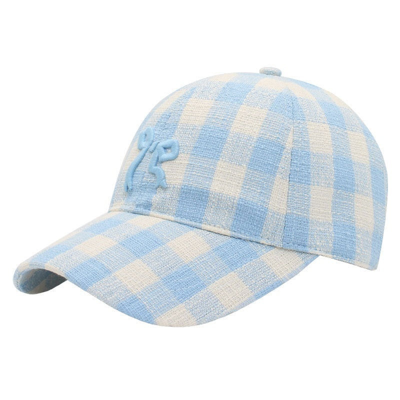 Spring Three-dimensional Embroidery Bow Baseball Cap Women's Fashionable Peaked Cap Sun Protection Hat