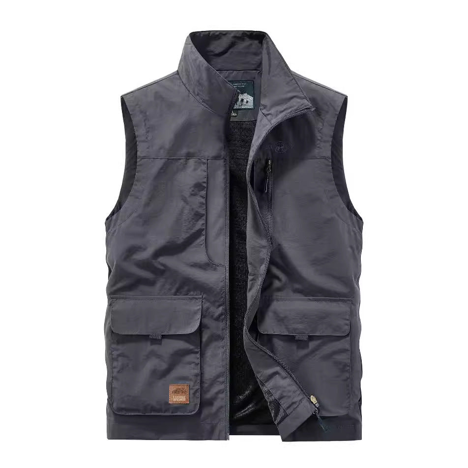 Outdoor Tourism Multi-pocket Work Pants Vest Jacket