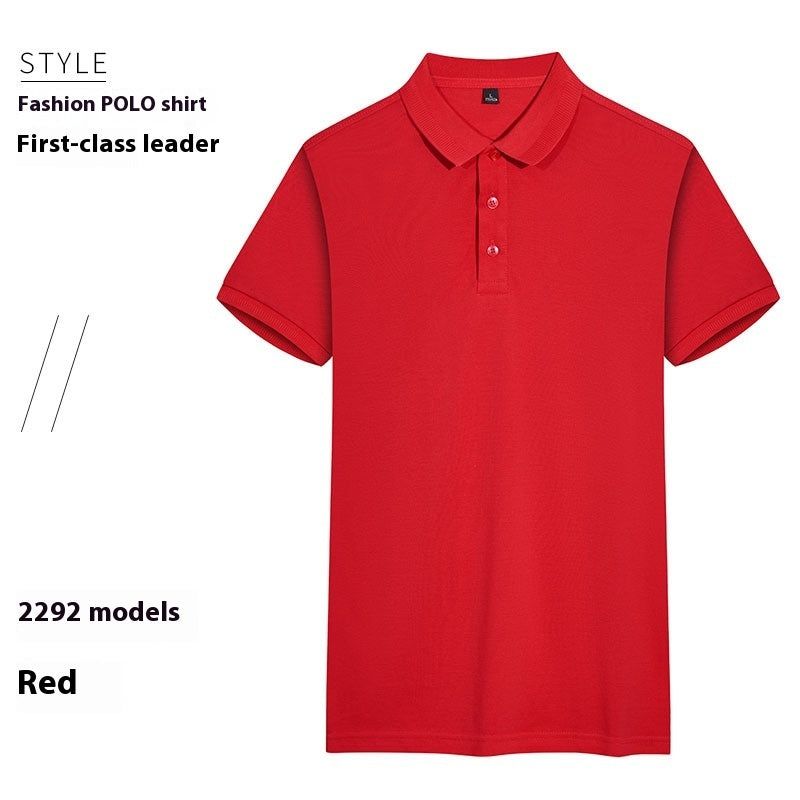 Summer Lapels Polo Shirt Short Sleeve Thin Breathable