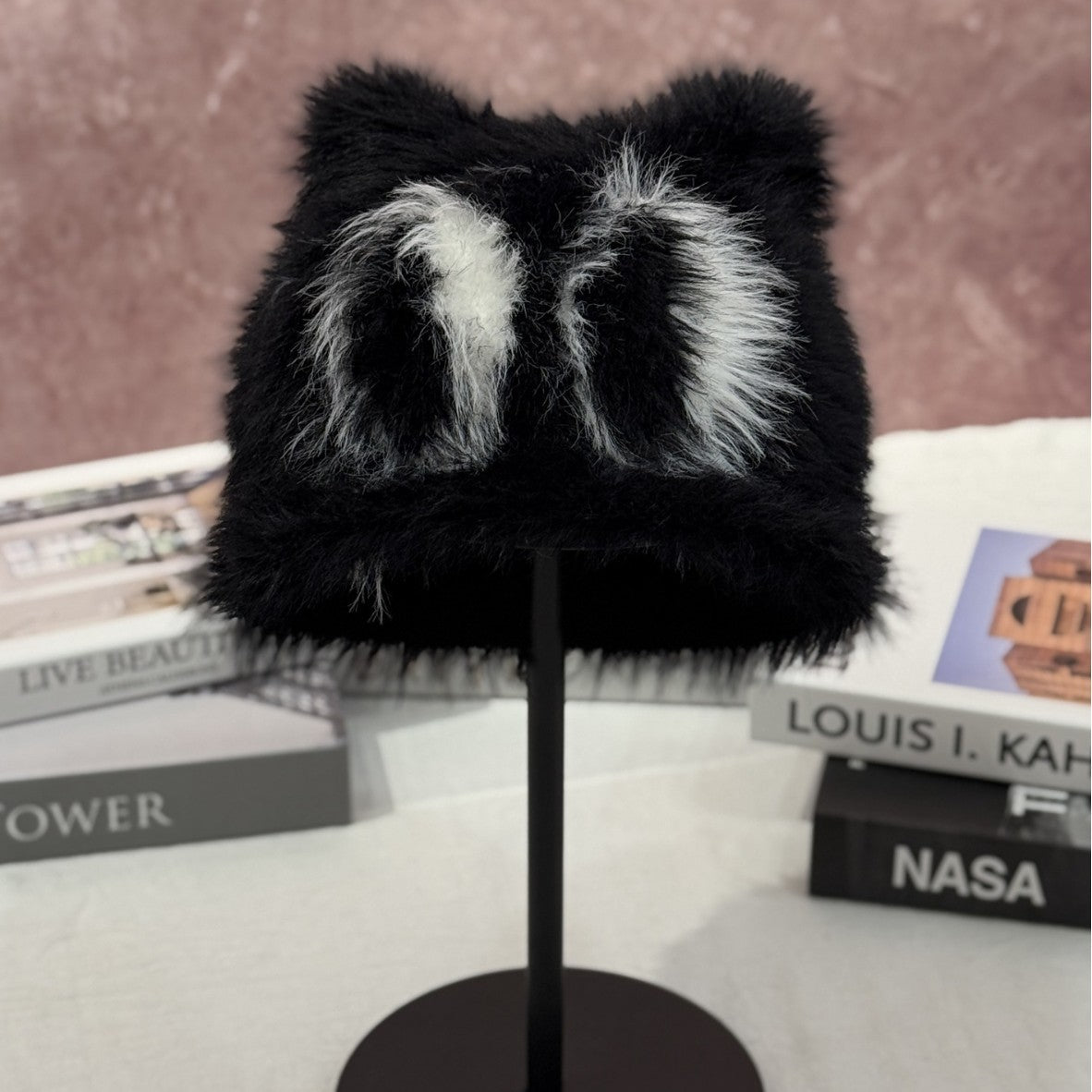 Personalized Anti-Mink Oversized Beanie For FallWinter Knitted Hat