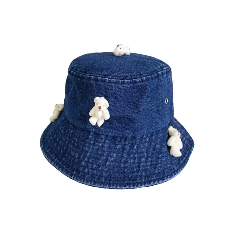 Bear Cowboy Fisherman Hat Couple Sun Protection Sunshade Hat Men