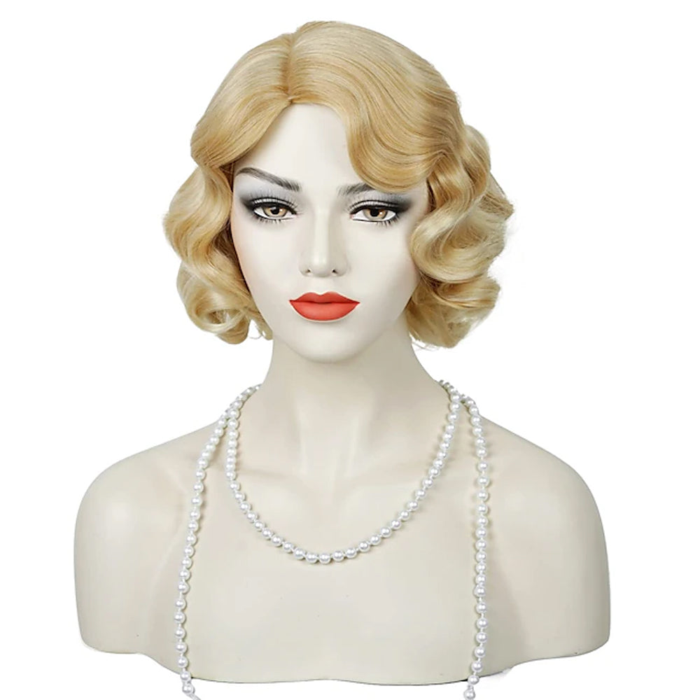 Fantasy Party Domestic Brand Anime Finger Wave Wig Any Skin Tone