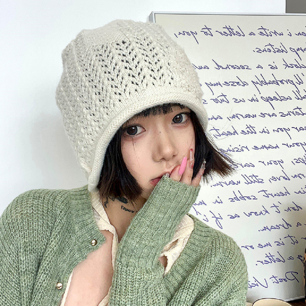 Loose Soft Crochet Wool Hat For Women