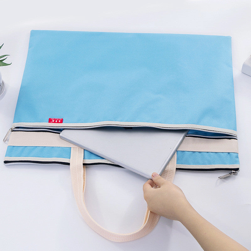 Colorful Zipper Large Capacity Art Bag