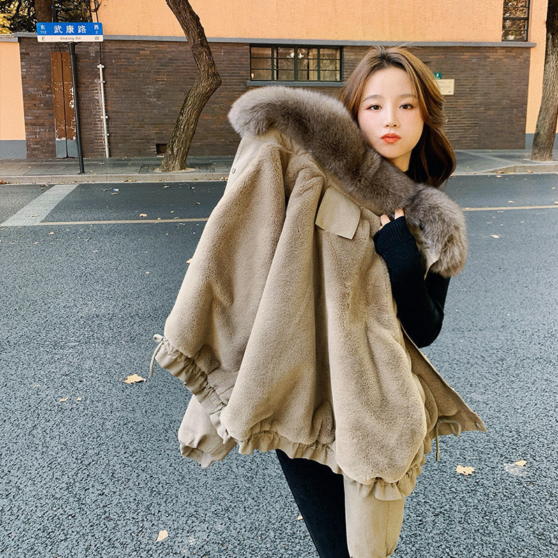 New All-match Short And Velvet Thick Coat Parker Cotton Jacket
