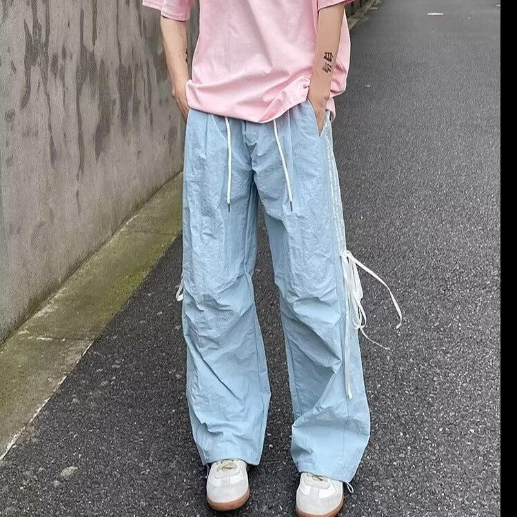 Quick-drying Three-bar Pants Niche Straight Loose Casual Sports Pants