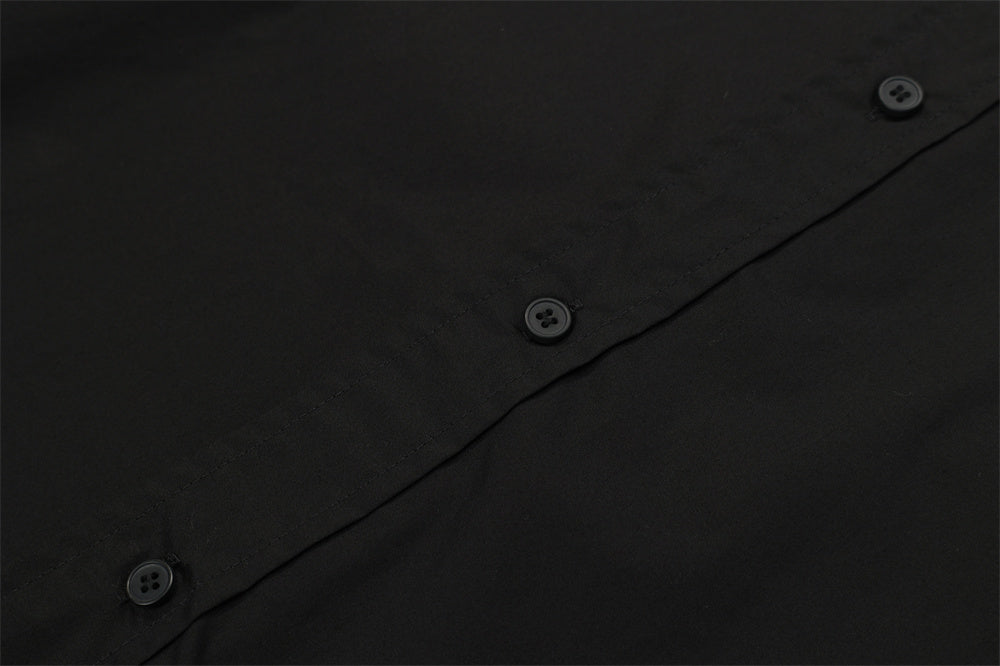 Detachable Sleeve Design Long Sleeve Shirt Men