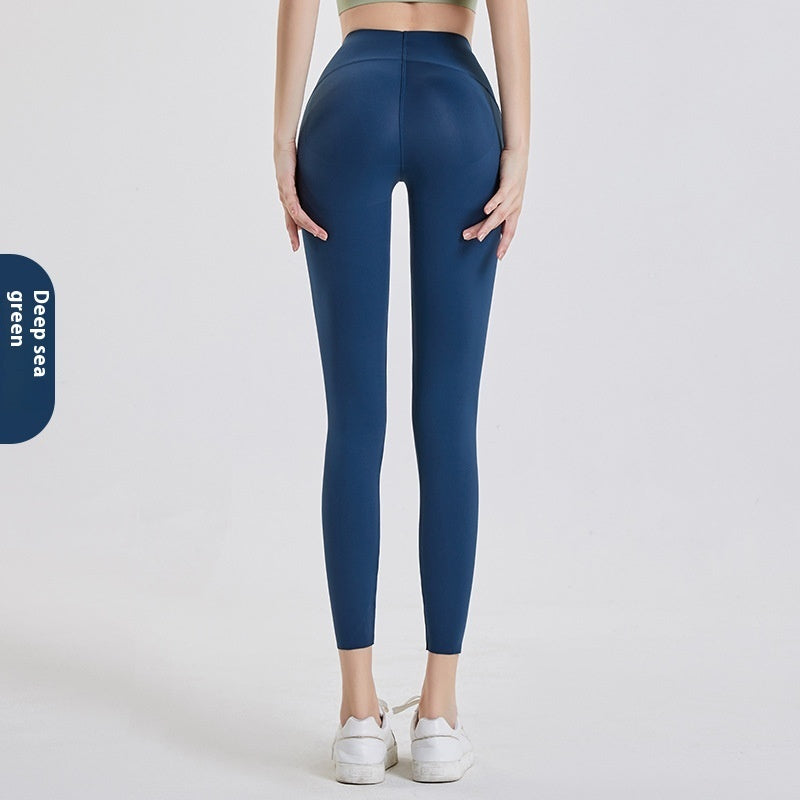 High Waist Hip Lift Tight Yoga Fitness Running Thin Jacket Wear Leggings