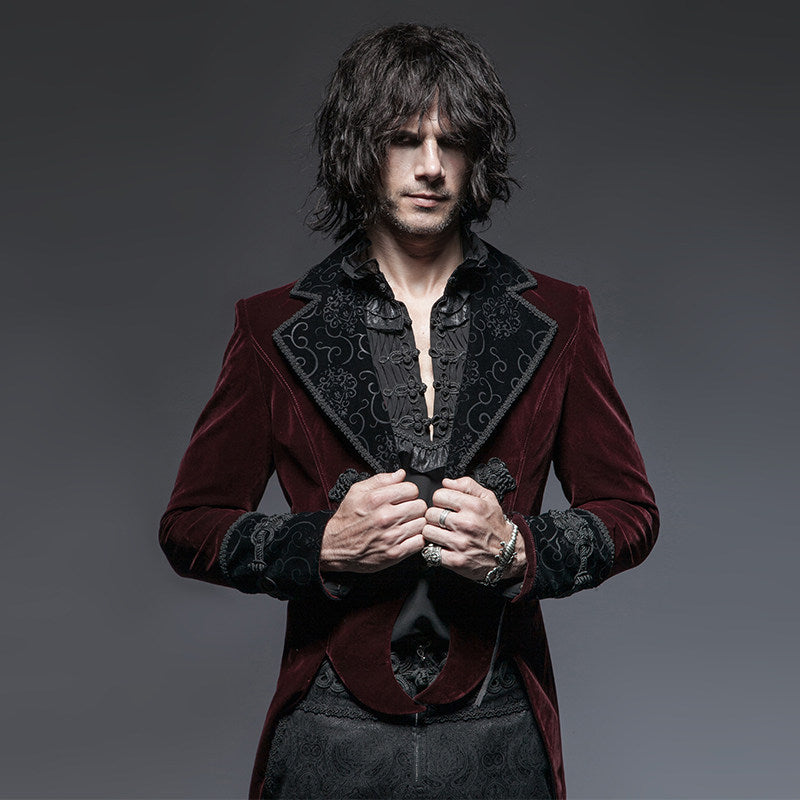 Retro Gentlemans Scissor-Tail Tuxedo Mens Coat