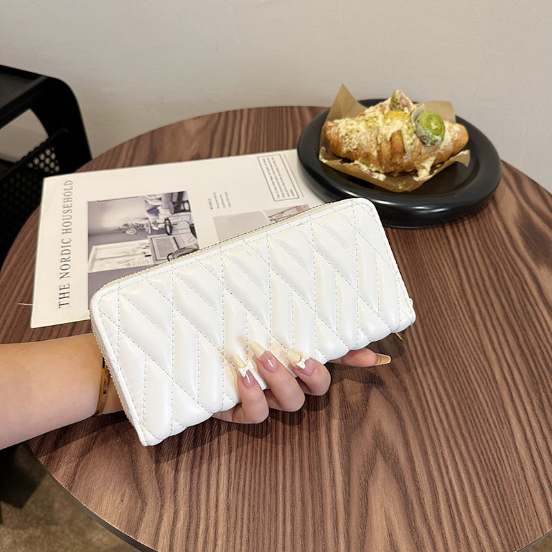 Women's Fashion First Layer Cowhide Zipper Bag