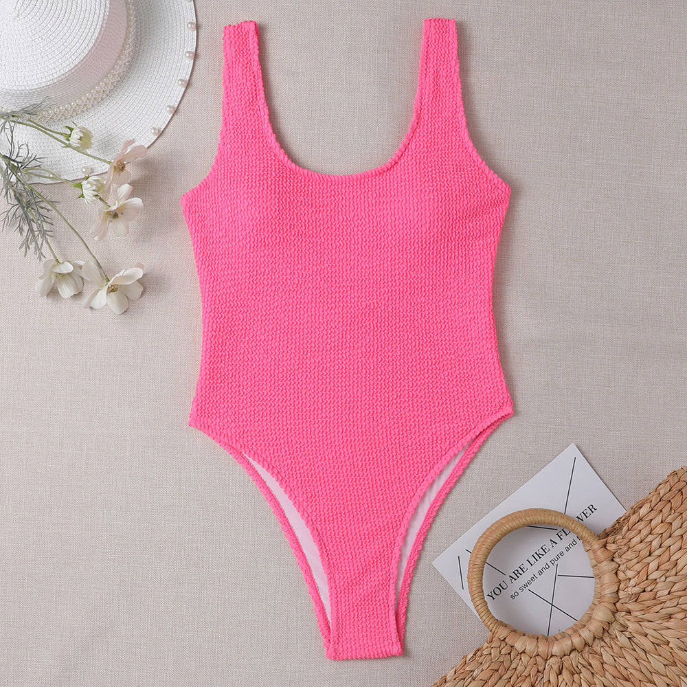 New Siamese Conservative Double-shoulder Strap Women's Swimsuit