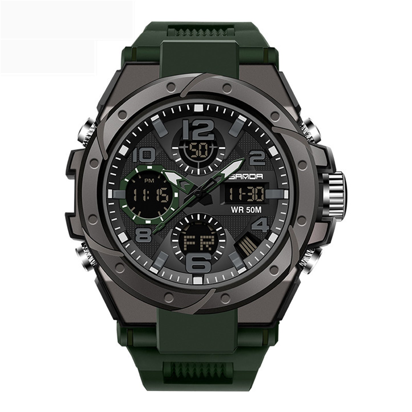 Men's Multifunctional Waterproof Quartz Watch For Sports
