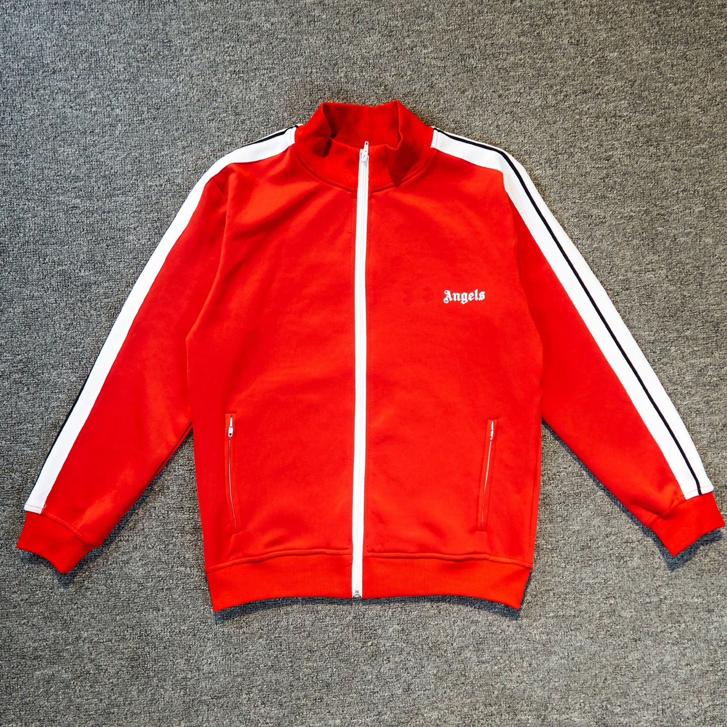 Angel Rainbow Side Woven Strip Classic Vintage Baggy Coat