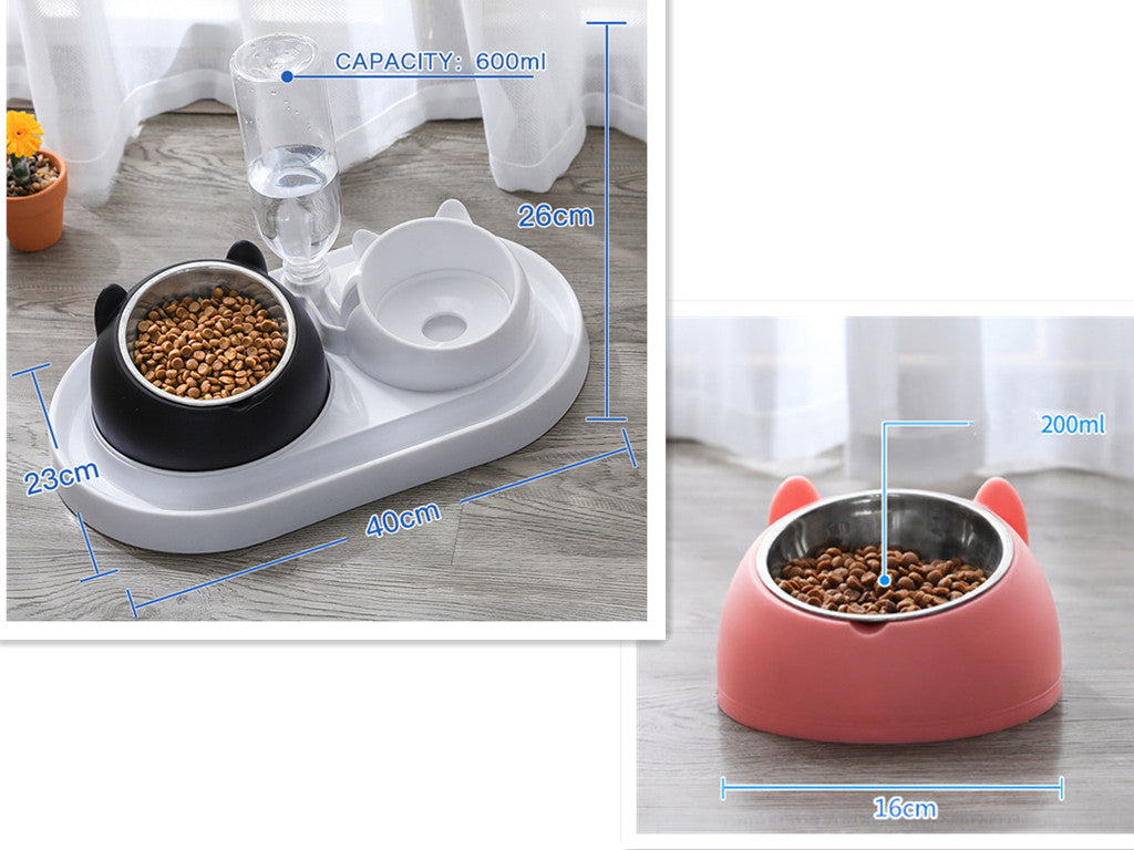 Cat Bowl Dog Bowl Food Bowl To Protect The Cervical Spine Stainless Steel Dog Bowl