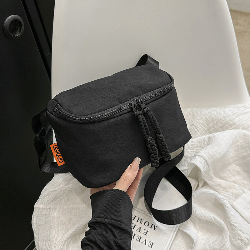 New Waist Bag Single Shoulder Crossbody Phone Bag Solid Color Simple