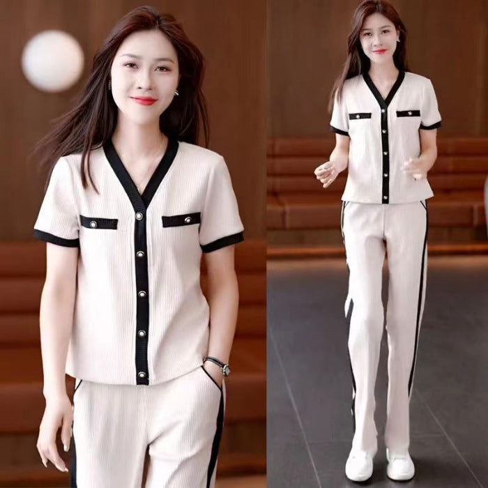 Ice Silk Casual Sports Suit For Women