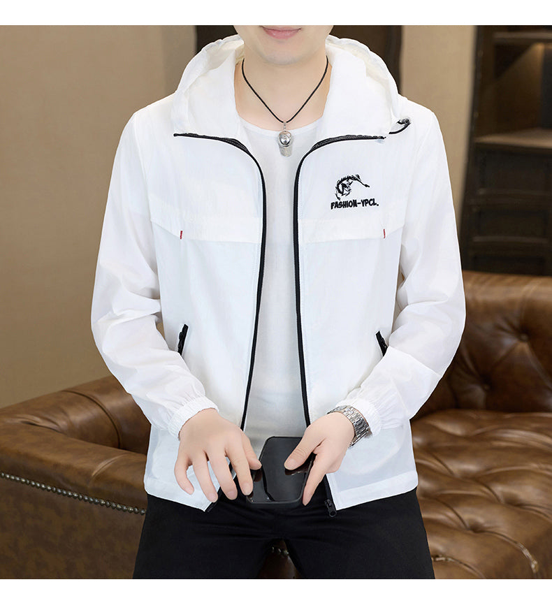 Men's Lightweight Breathable UV Protection Hooded Jacket