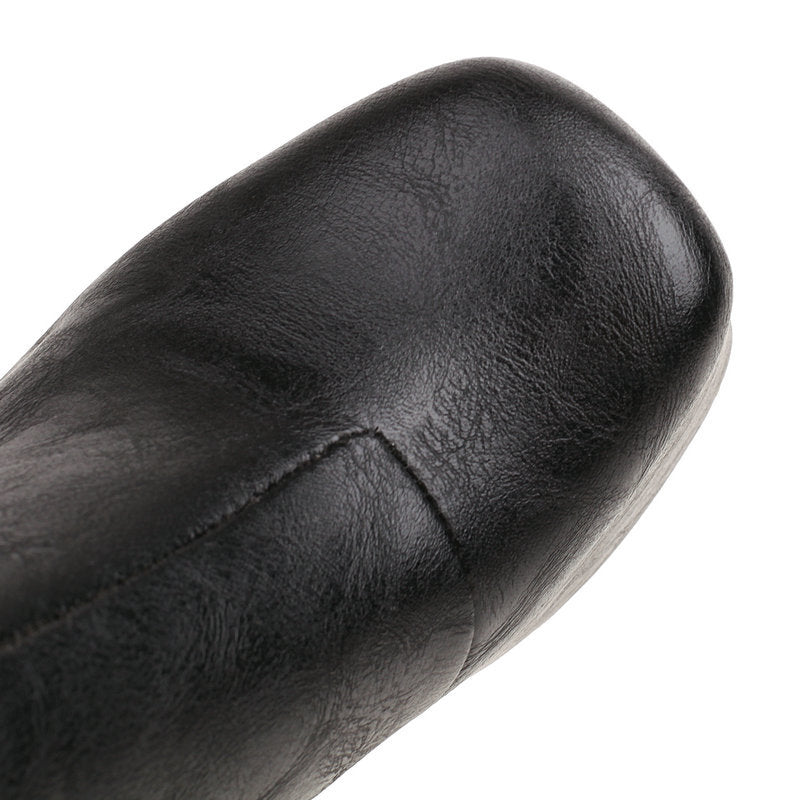 Slim High-heeled Fashion Boots With Side Zippers