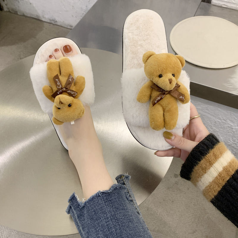 Lady Slippers Cartoon Lovely Home Cotton Leisure