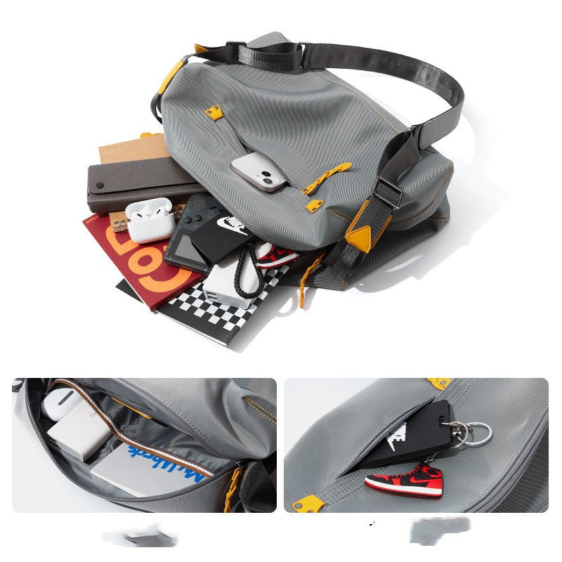 New Men's Casual One Shoulder Large Capacity Fashion Crossbody Bag