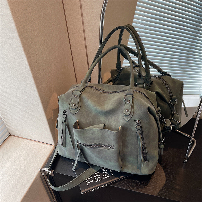 Retro Textured Women's Large-capacity Casual Fashion Messenger Bag
