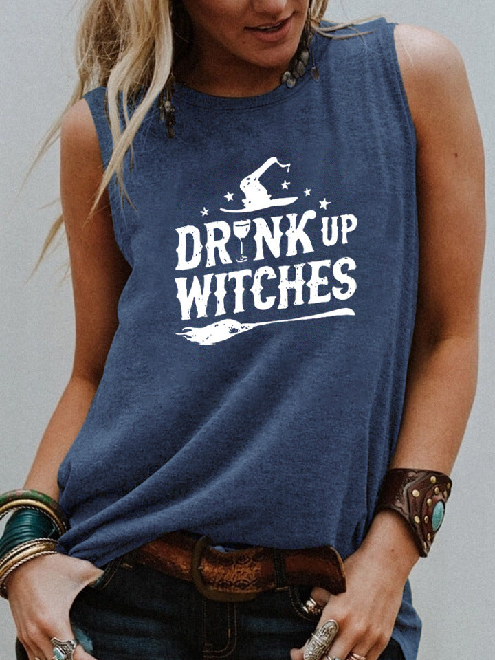 Ærmeløs vest med print, unisex, Halloween