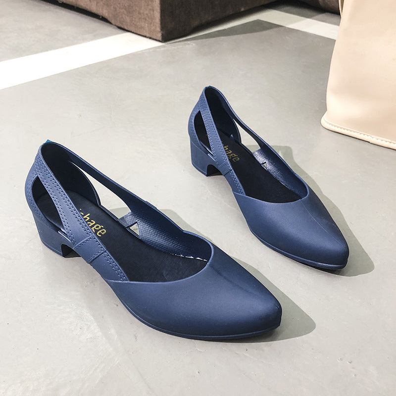 Women's Korean-style Mid-heel Platform Beach Versatile Sandals