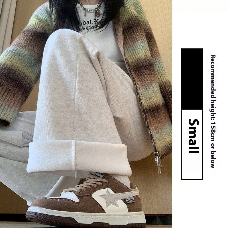 Fleece-lined Sports Pants Female Autumn And Winter