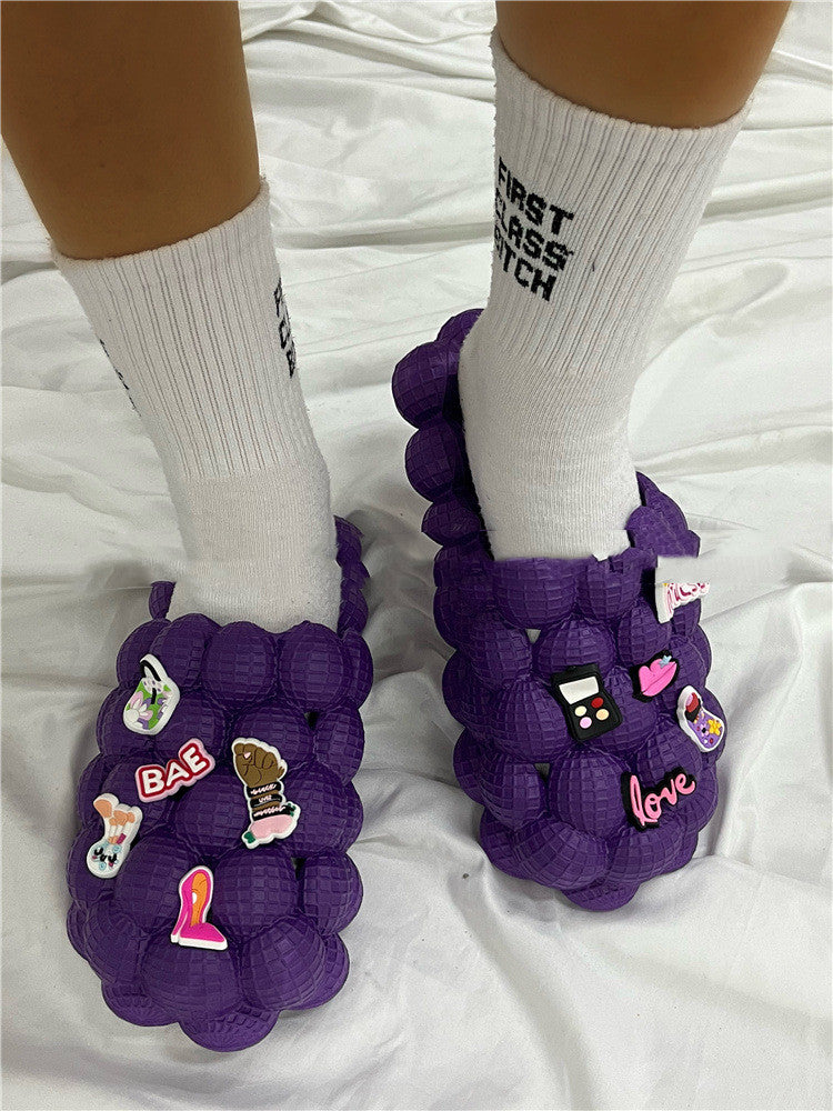 European And American Women Wear Massage Creative Peanut Sandals