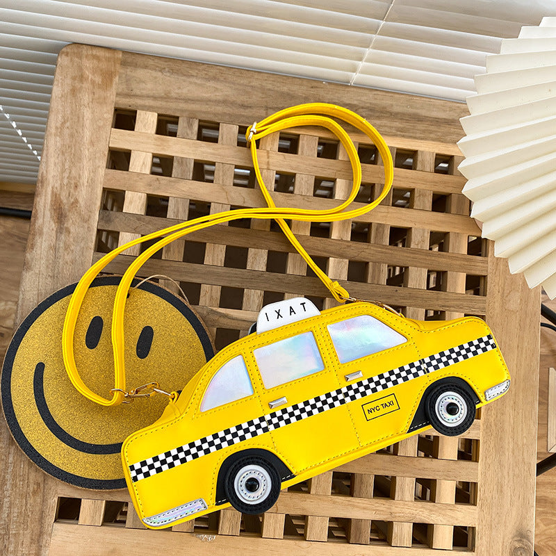 Fashion Kreativ Taxi Pu Messenger Taske Til Kvinder