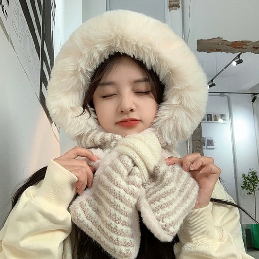 Warm Lei Feng Hat Women's Plush Knitting