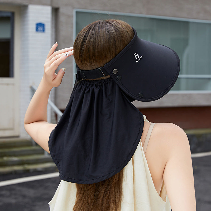 Ice Silk Shawl UV Protection Sun Hat