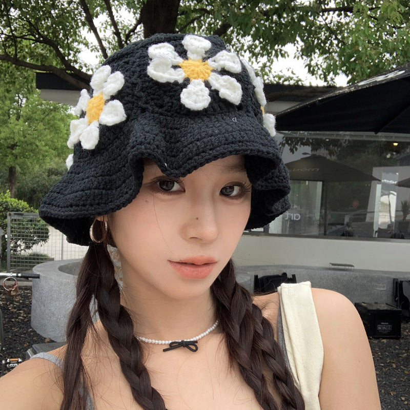 Handmade Woven Head-wrapping Hat Hollow Retro Artistic