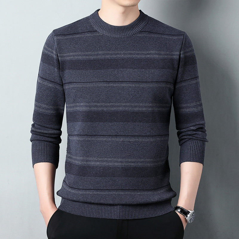 Men's Knitwear Middle-aged Casual Round Neck