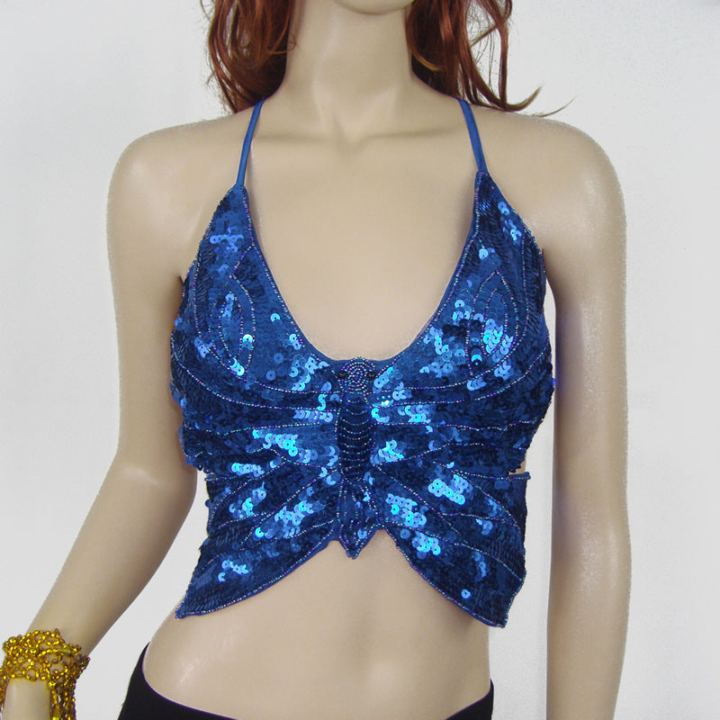 Belly Dance Sequin Butterfly Bra DS Nightclub Stage