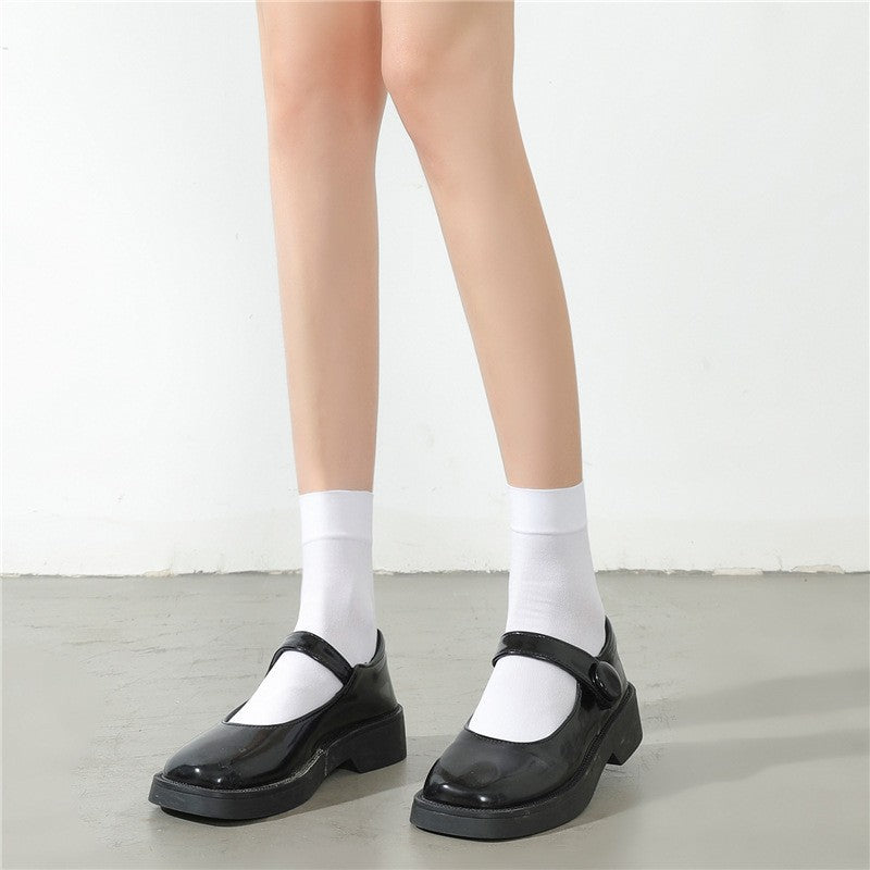 Solid Color Velvet Over Knee Socks JK Accessories