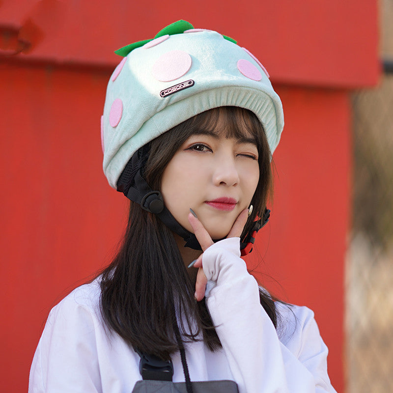 Ski Helmet Cover Plush Personality Cute Warmth