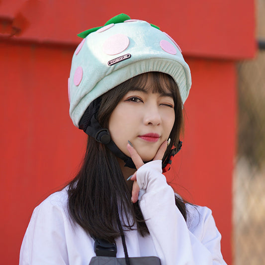 Ski Helmet Cover Plush Personality Cute Warmth
