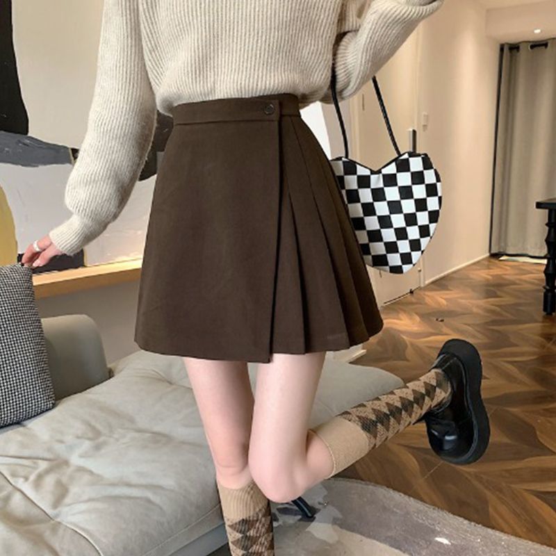 Women's New Slim-fit High-waisted Pleated Skirt